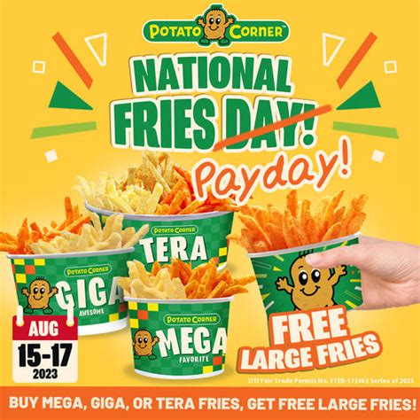 tera fries potato corner calories|Potato Corner .